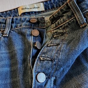 Reformation Winona Button Fly jean